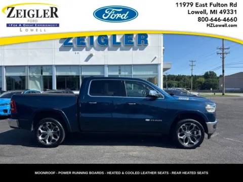 Blue 2022 Ram 1500 Laramie Longhorn for sale in Lowell, MI