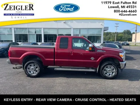 Red 2015 Ford F-250SD Lariat for sale in Lowell, MI