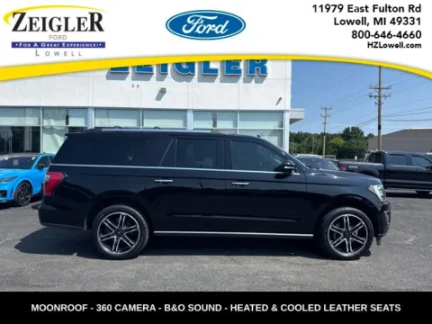 Black 2021 Ford Expedition Max Limited for sale in Lowell, MI
