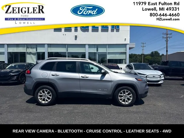 Silver 2015 Jeep Cherokee Latitude for sale in Lowell, MI