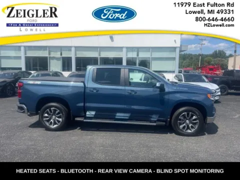 Blue 2024 Chevrolet Silverado 1500 LT for sale in Lowell, MI