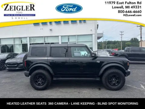 Black 2023 Ford Bronco Wildtrak for sale in Lowell, MI