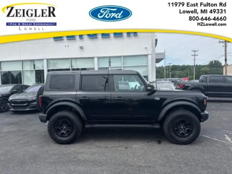 Black 2023 Ford Bronco Wildtrak for sale in Lowell, MI
