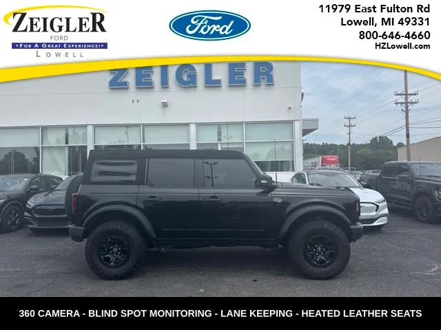 Black 2023 Ford Bronco Wildtrak for sale in Lowell, MI