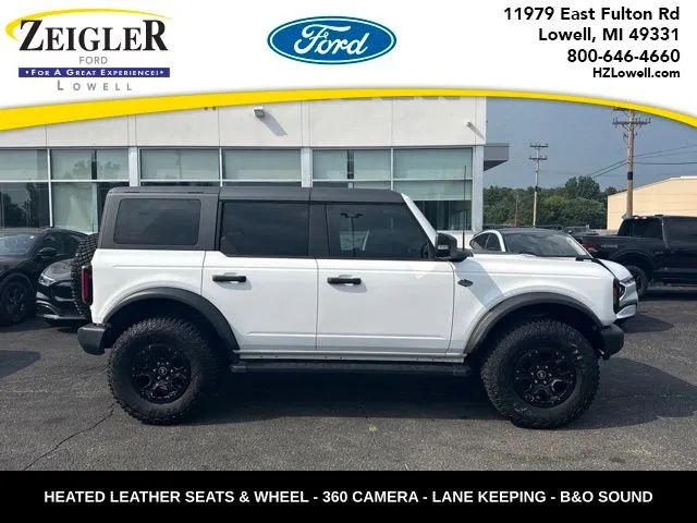 White 2023 Ford Bronco Wildtrak for sale in Lowell, MI