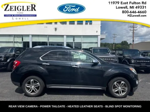 Black 2016 Chevrolet Equinox LTZ for sale in Lowell, MI