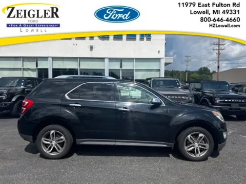 Black 2016 Chevrolet Equinox LTZ for sale in Lowell, MI