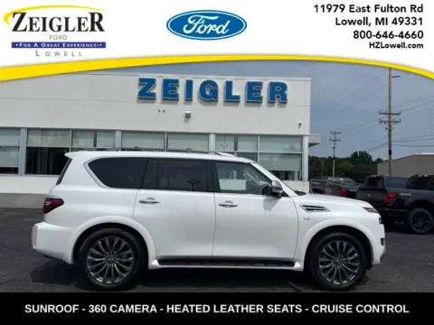 White 2022 Nissan Armada Platinum for sale in Lowell, MI