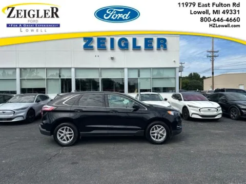 Black 2024 Ford Edge SEL for sale in Lowell, MI