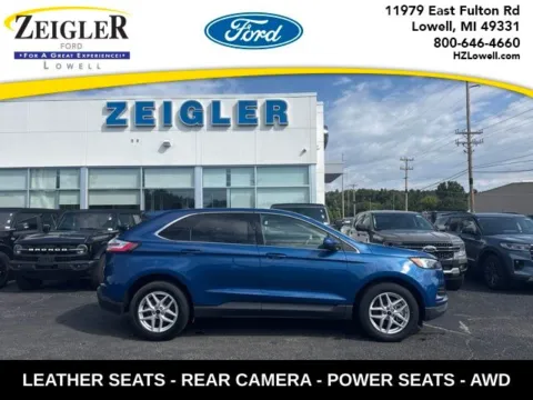Blue 2024 Ford Edge SEL for sale in Lowell, MI