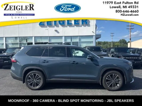 Blue 2026 Toyota Grand Highlander Hybrid MAX Platinum for sale in Lowell, MI