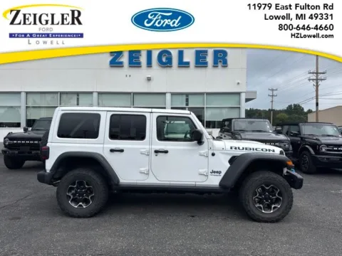 White 2021 Jeep Wrangler Unlimited Rubicon 4xe for sale in Lowell, MI