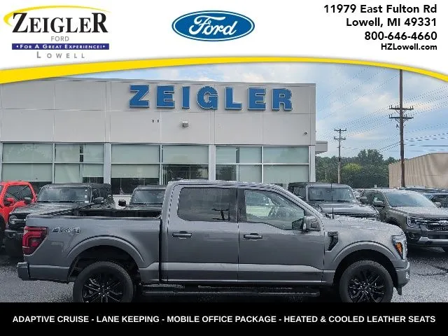 Gray 2024 Ford F-150 Lariat for sale in Lowell, MI