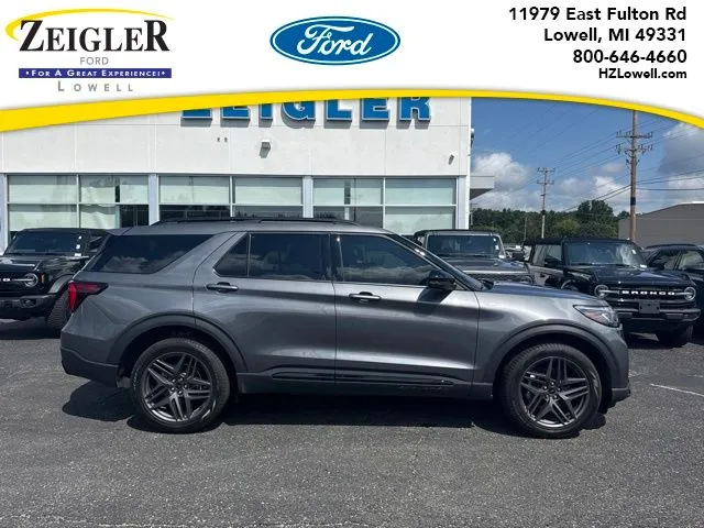 Gray 2025 Ford Explorer ST-Line for sale in Lowell, MI