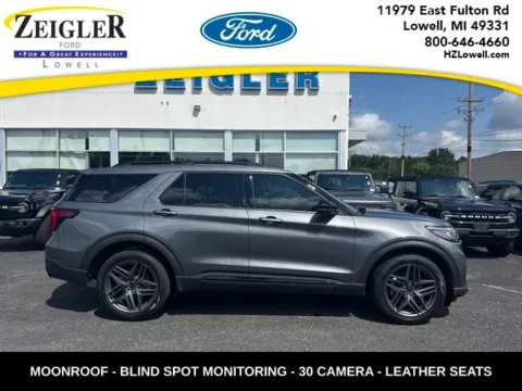 Gray 2025 Ford Explorer ST-Line for sale in Lowell, MI