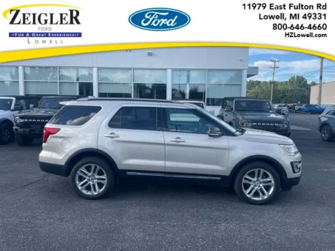 White 2017 Ford Explorer XLT for sale in Lowell, MI