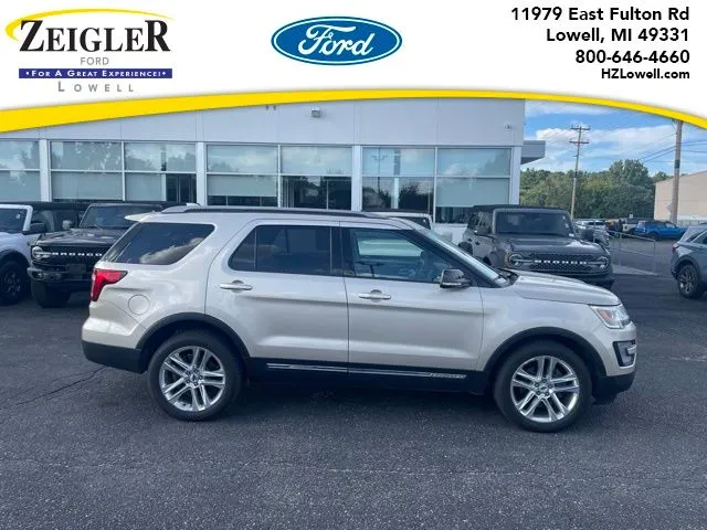 White 2017 Ford Explorer XLT for sale in Lowell, MI