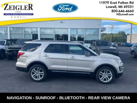 White 2017 Ford Explorer XLT for sale in Lowell, MI