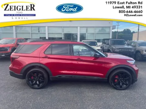 Red 2023 Ford Explorer ST for sale in Lowell, MI