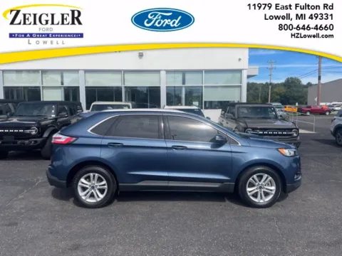 Blue 2019 Ford Edge SEL for sale in Lowell, MI