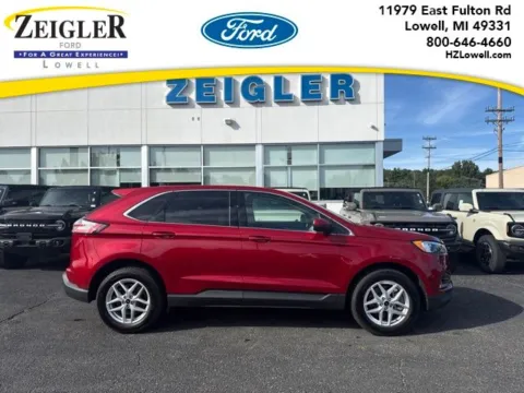 Red 2024 Ford Edge SEL for sale in Lowell, MI