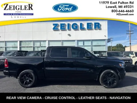 Black 2023 Ram 1500 Laramie for sale in Lowell, MI