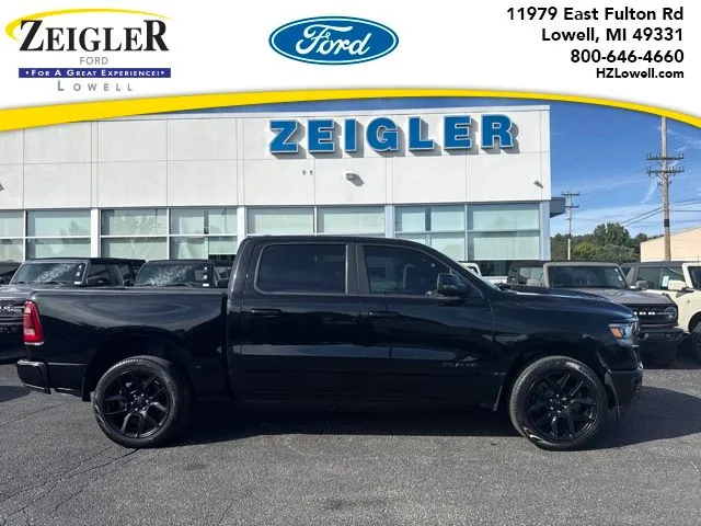 Black 2023 Ram 1500 Laramie for sale in Lowell, MI
