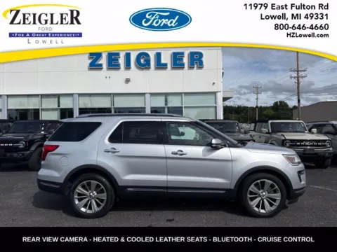 Silver 2018 Ford Explorer Limited for sale in Lowell, MI