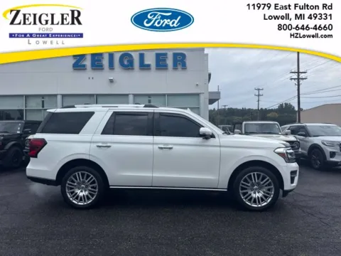 White 2023 Ford Expedition Limited for sale in Lowell, MI
