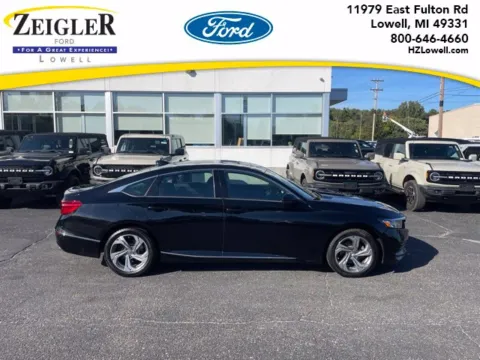 Black 2018 Honda Accord EX-L for sale in Lowell, MI