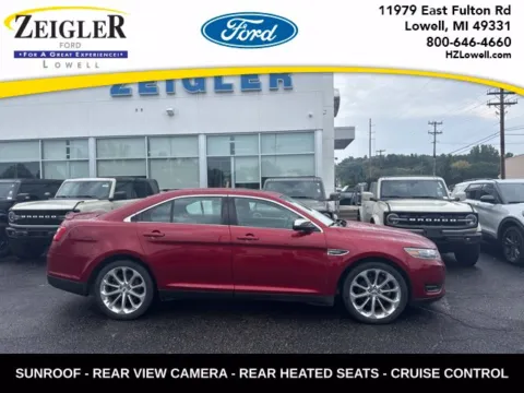 Red 2018 Ford Taurus Limited for sale in Lowell, MI