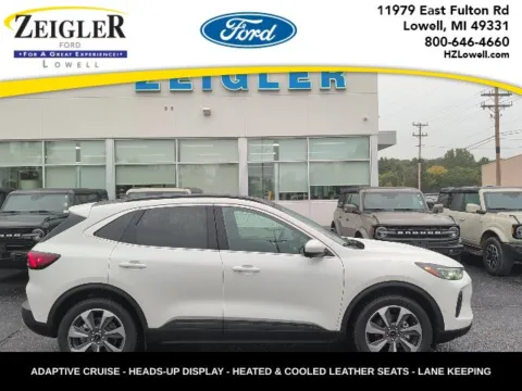White 2024 Ford Escape Platinum for sale in Lowell, MI
