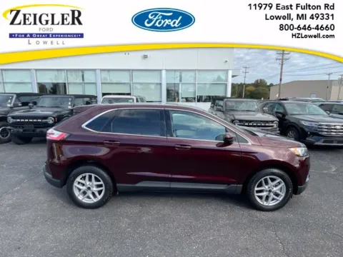 Red 2024 Ford Edge SEL for sale in Lowell, MI