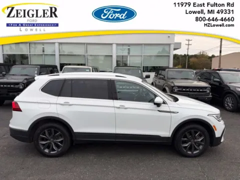 White 2022 Volkswagen Tiguan 2.0T SE for sale in Lowell, MI