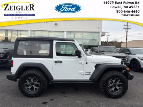 White 2021 Jeep Wrangler Sport for sale in Lowell, MI