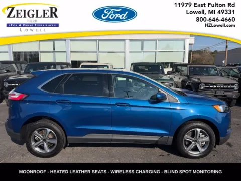 Blue 2024 Ford Edge SEL for sale in Lowell, MI
