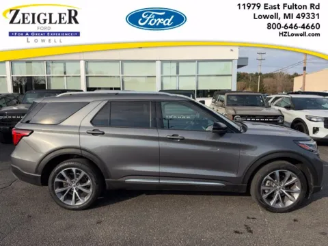 Gray 2025 Ford Explorer Platinum for sale in Lowell, MI
