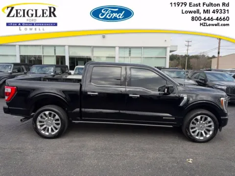Black 2021 Ford F-150 Limited for sale in Lowell, MI