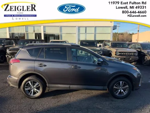 Gray 2018 Toyota RAV4 XLE for sale in Lowell, MI