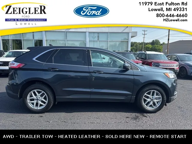 Blue 2022 Ford Edge SEL for sale in Lowell, MI