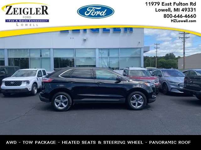 Black 2024 Ford Edge SEL for sale in Lowell, MI