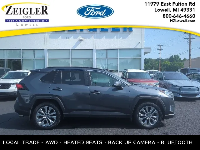 Gray 2019 Toyota RAV4 XLE Premium for sale in Lowell, MI