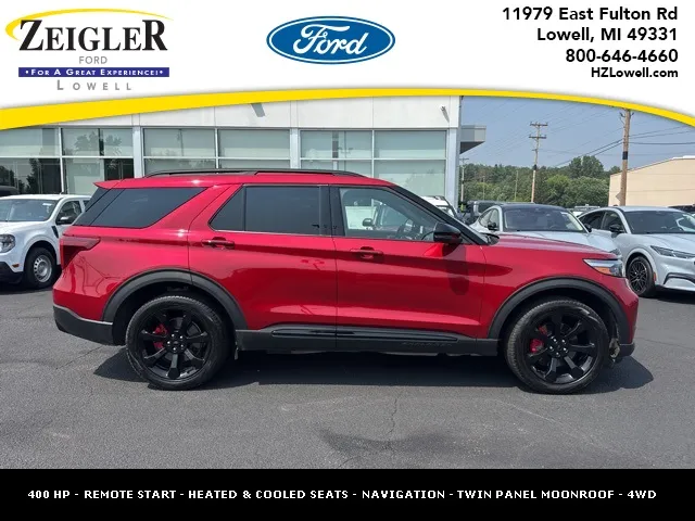 Red 2024 Ford Explorer ST for sale in Lowell, MI