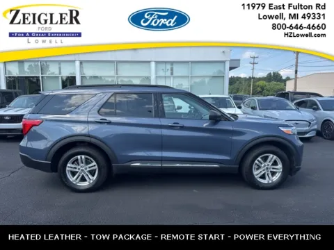 Blue 2021 Ford Explorer XLT for sale in Lowell, MI