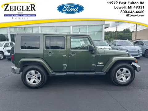 Green 2008 Jeep Wrangler Unlimited Sahara for sale in Lowell, MI
