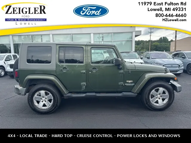 Green 2008 Jeep Wrangler Unlimited Sahara for sale in Lowell, MI