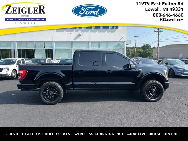 Black 2022 Ford F-150 Lariat for sale in Lowell, MI