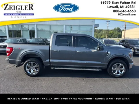 Gray 2022 Ford F-150 Lariat for sale in Lowell, MI