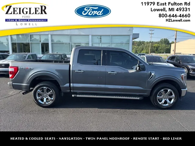Gray 2022 Ford F-150 Lariat for sale in Lowell, MI