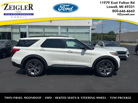 White 2022 Ford Explorer XLT for sale in Lowell, MI
